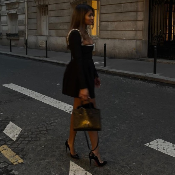 Odd muse London black mini pearl dress - Picture 4 of 17